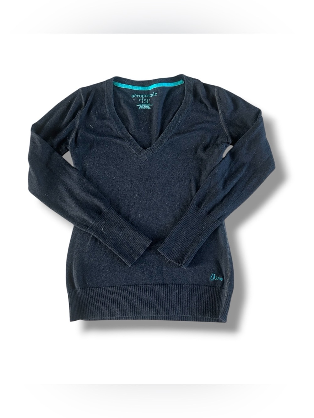 [Aeropostale] 2011 Black V-neck Sweater